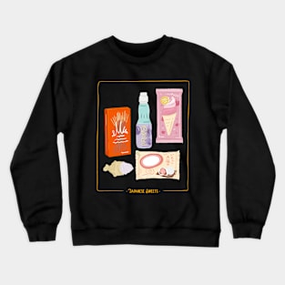 Japanese Food and Snacks Design Crewneck Sweatshirt